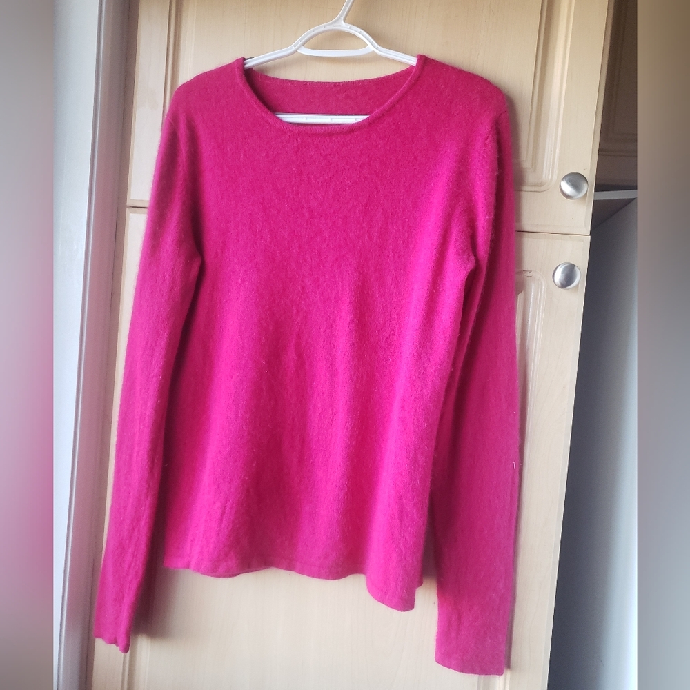 Women's Cashmere Pink Sweater Deep Pink
